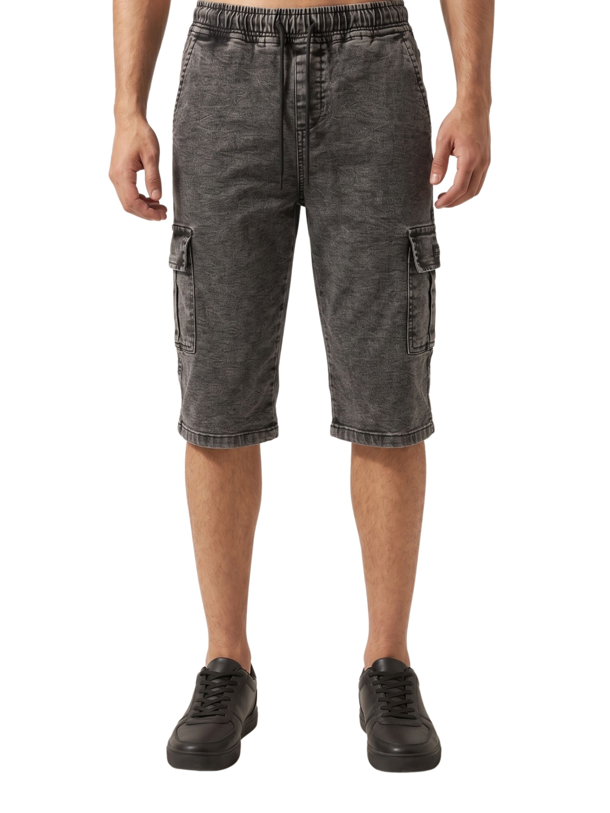 Denim Cargo Shorts
