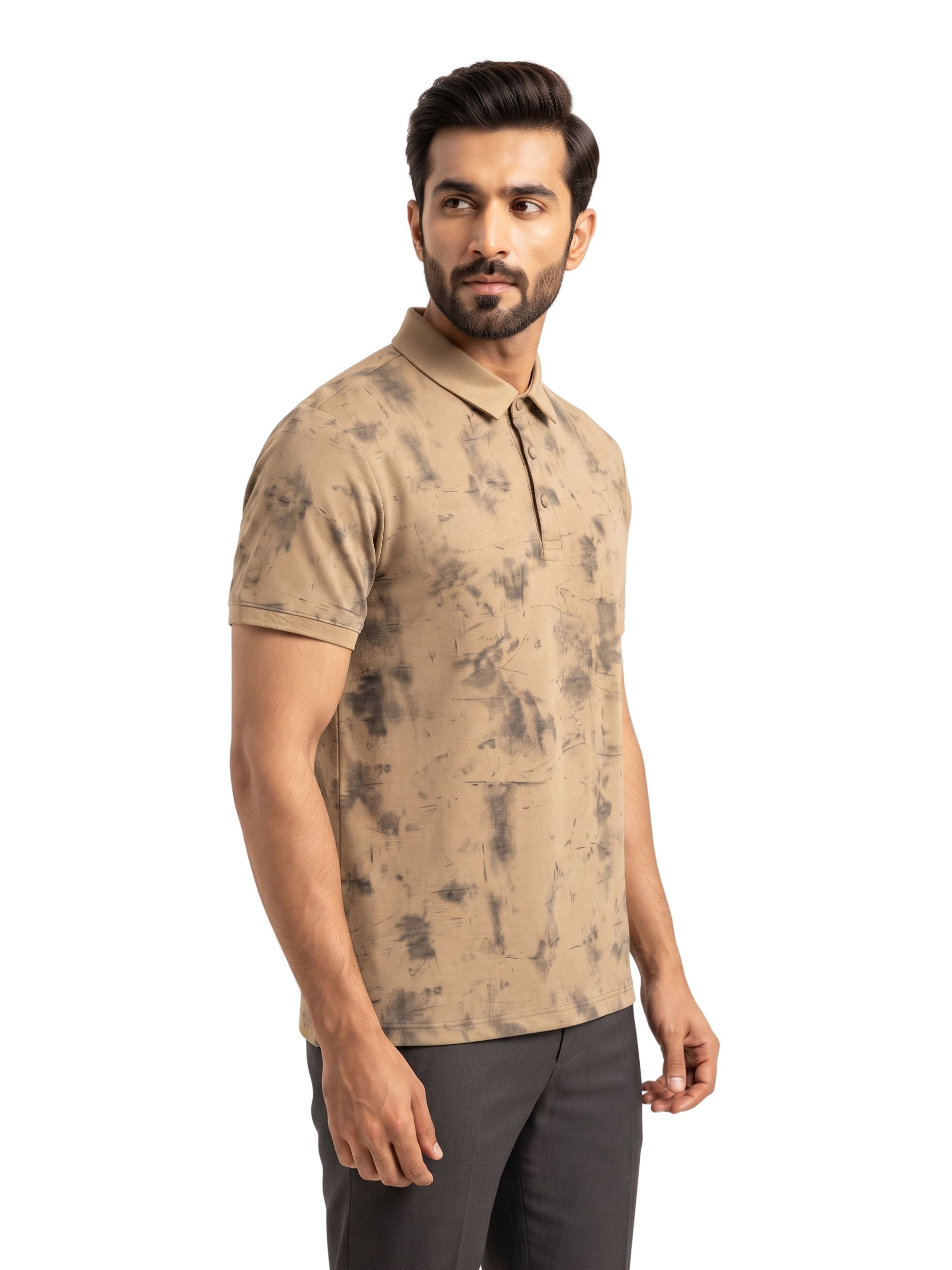 Tie-Dye Polo Shirt