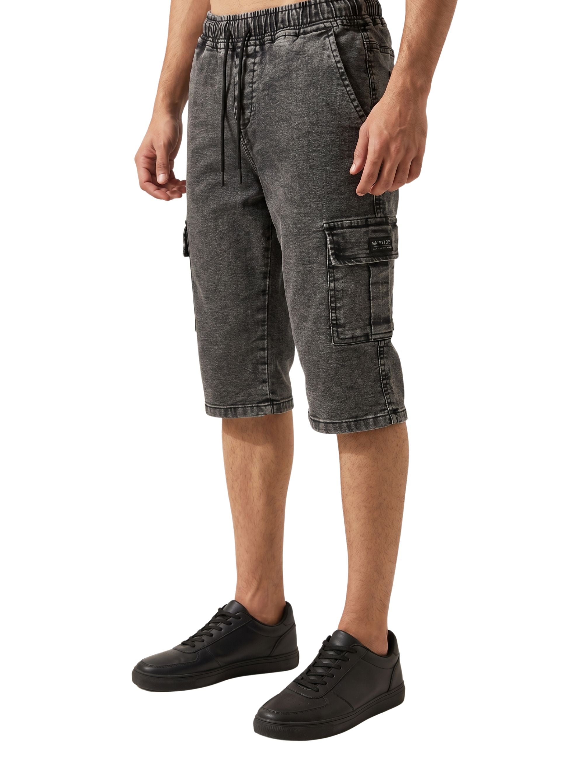 Denim Cargo Shorts