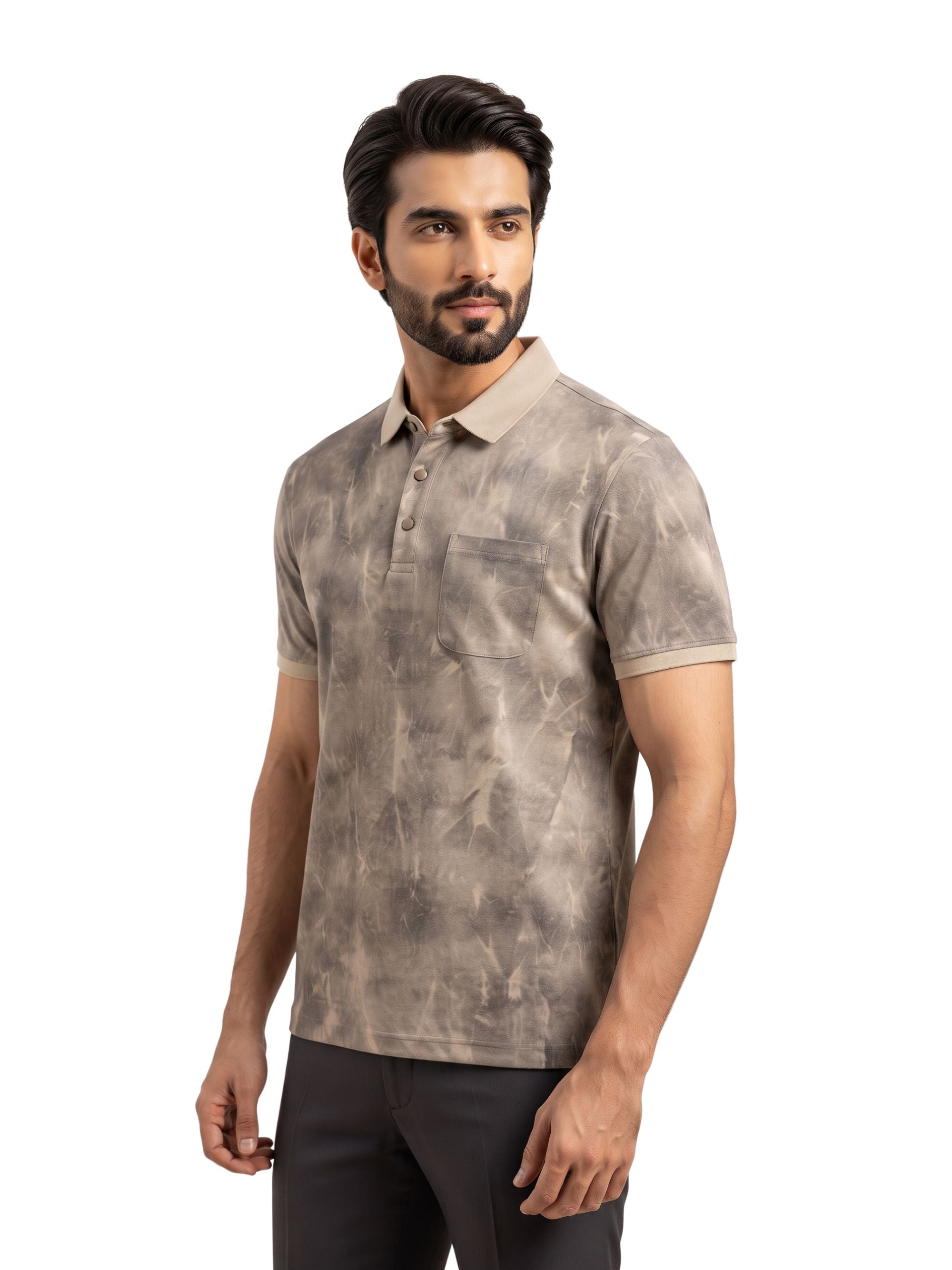 Tie-Dye Polo Shirt
