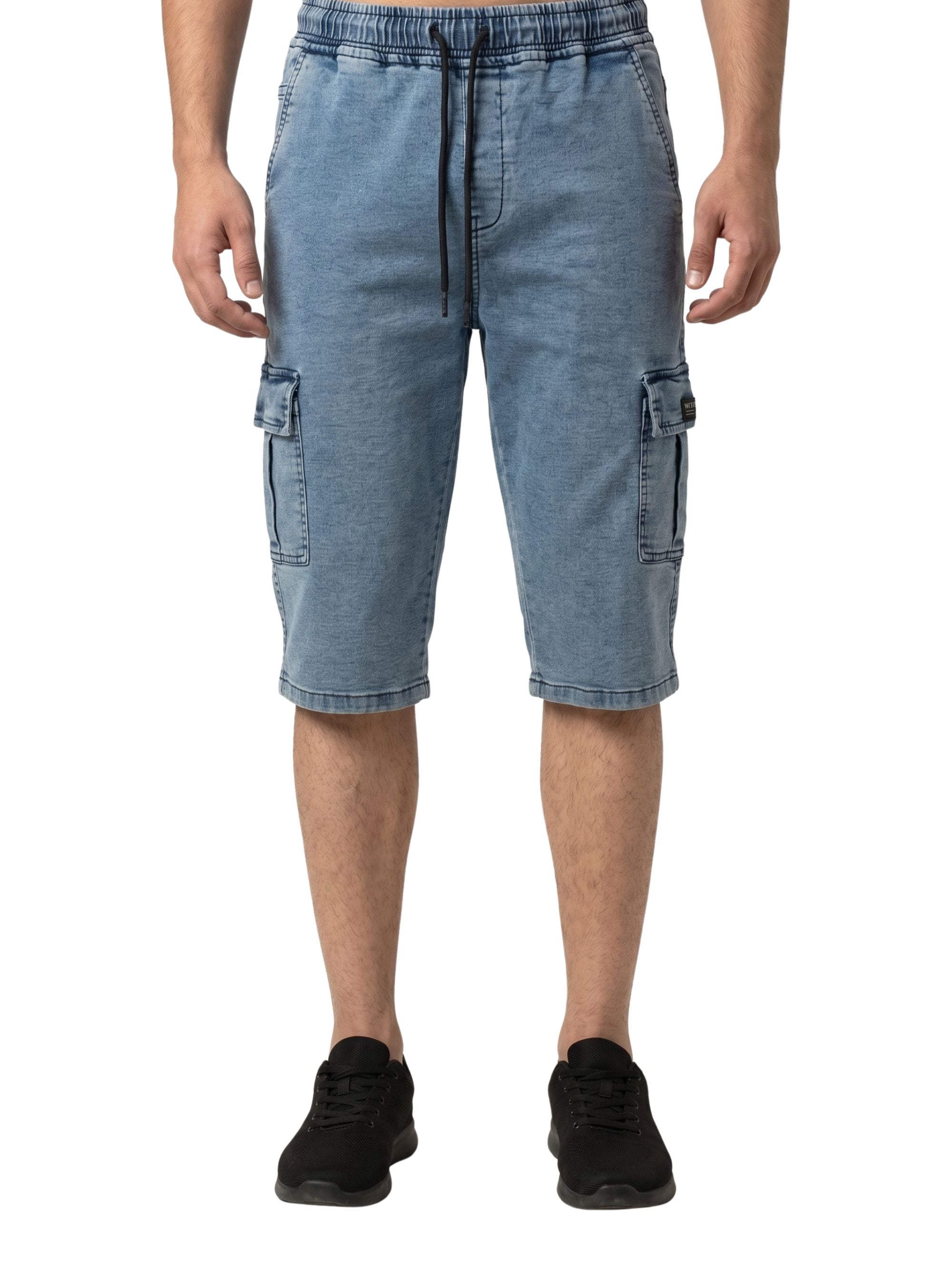 Denim Cargo Shorts