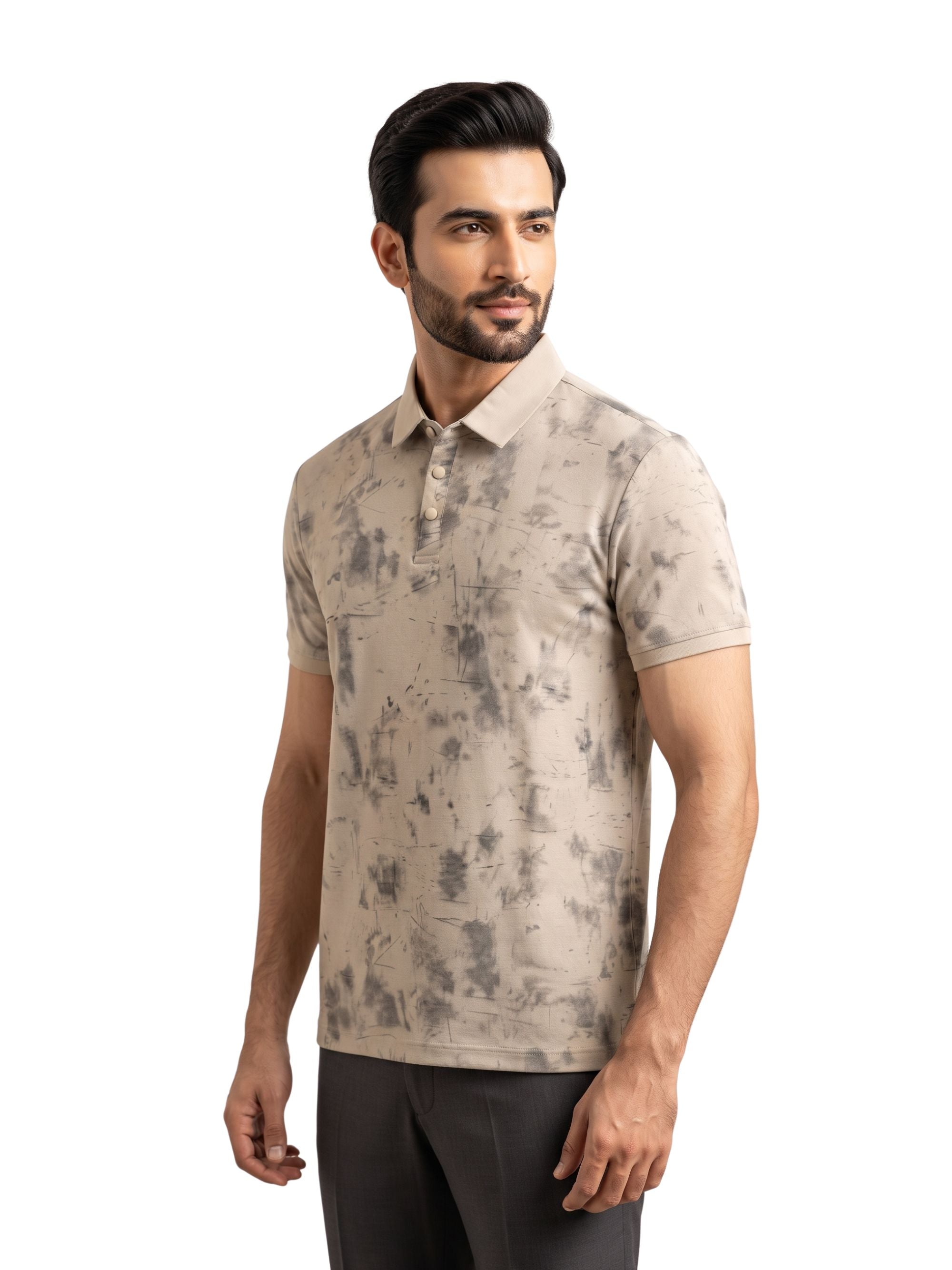 Tie-Dye Polo Shirt